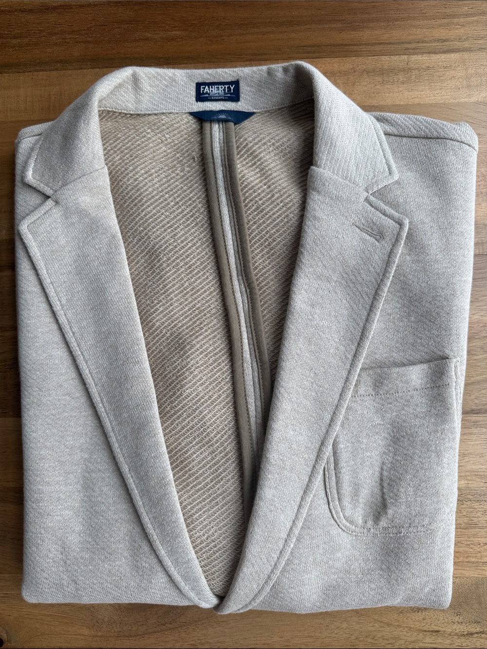 Men’s Khaki Faherty Inlet Knit Blazer